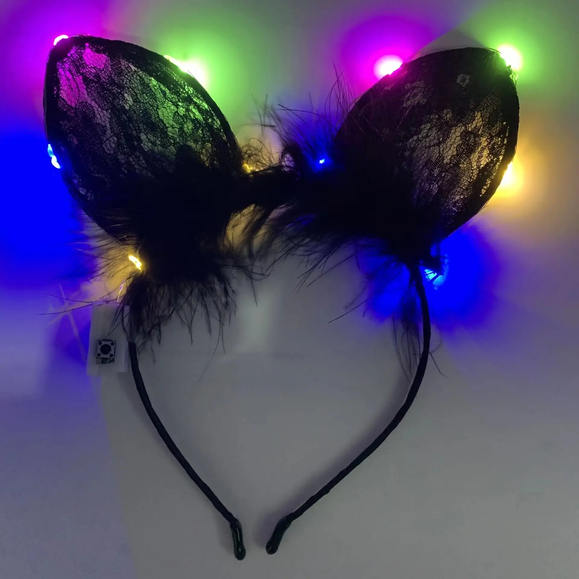 Korean Style Fox Cat Ear Headband with LED Light - Image 22