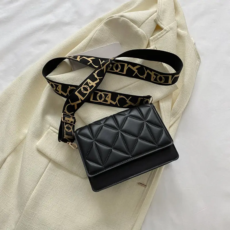 Black Rhombic Shoulder Bag Women 2023 - Image 2