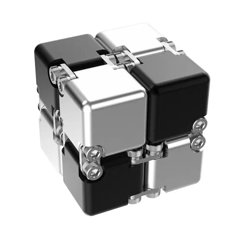 DIY Infinite Rubik's Cube-Black Plus Silver