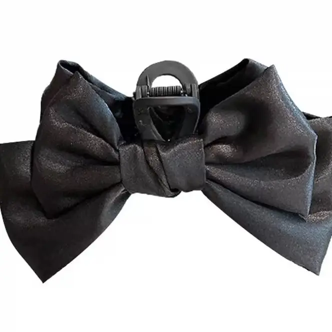 Black Princess Hair Clip Large Bow Clip