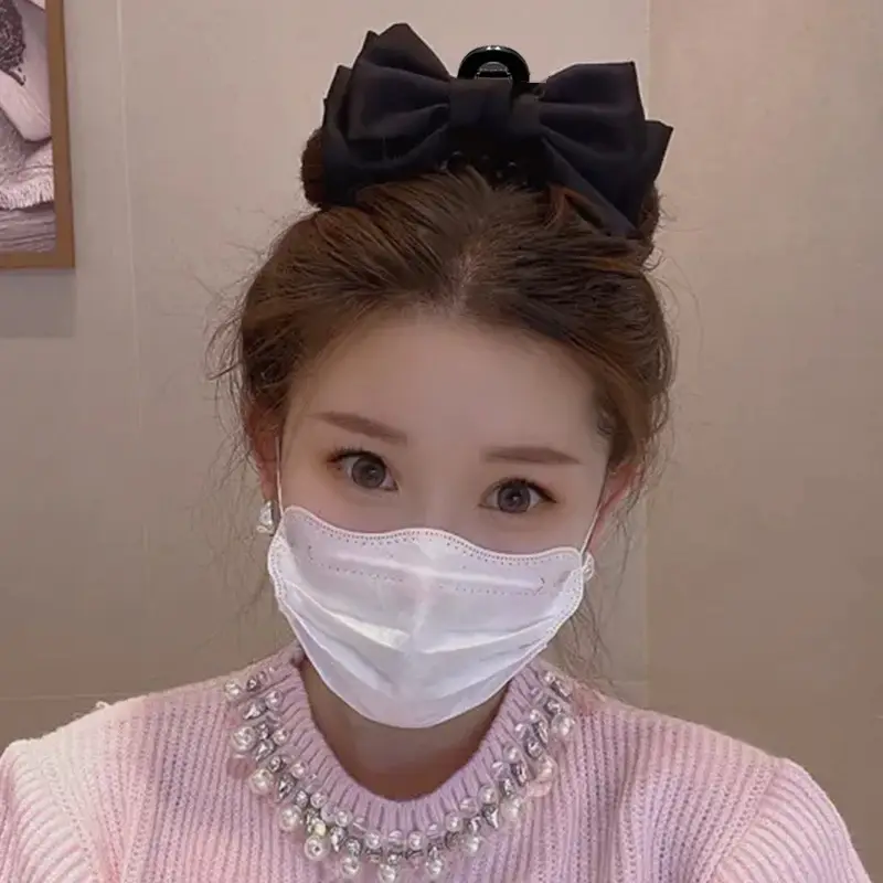 Black Princess Hair Clip Large Bow Clip — feature 24