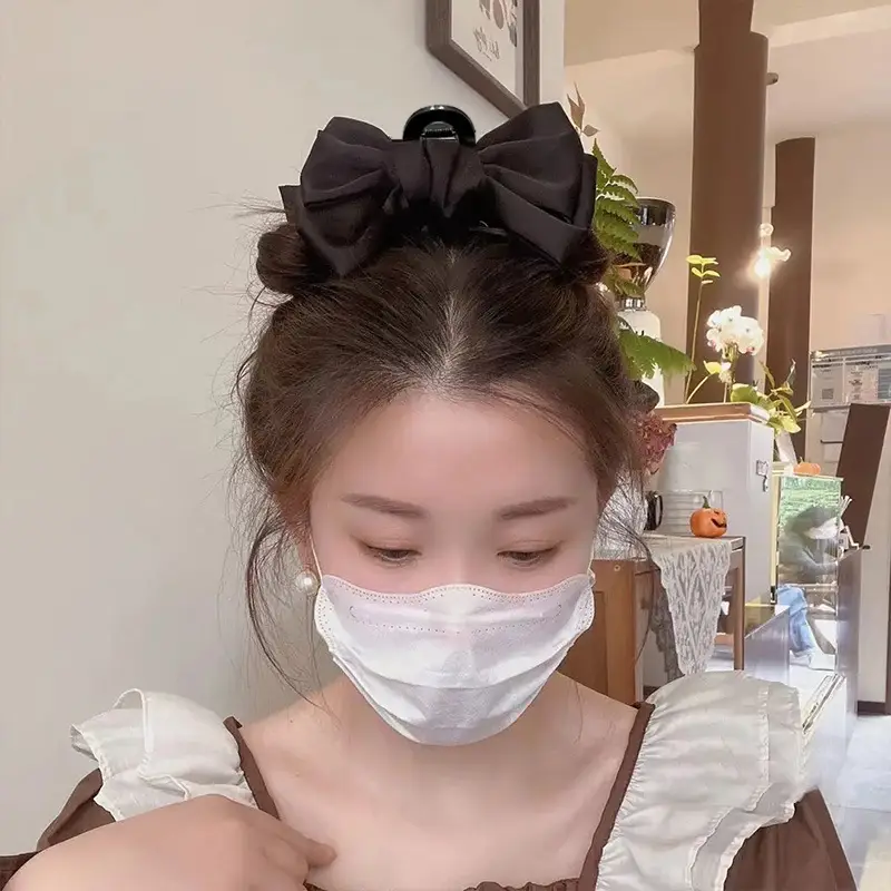 Black Princess Hair Clip Large Bow Clip — feature 25