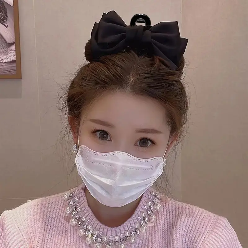 Black Princess Hair Clip Large Bow Clip — feature 26