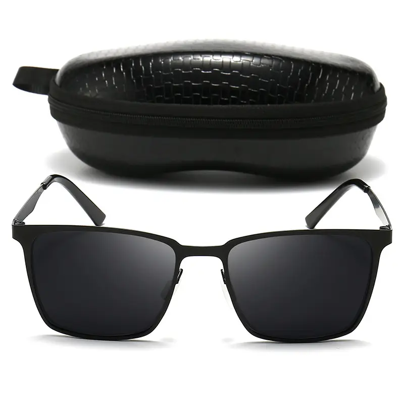 Men Polarized Sunglasses Black Silver Night Vision UV400