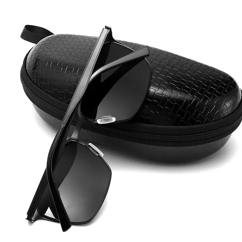 Men Polarized Sunglasses Black Silver Night Vision UV400