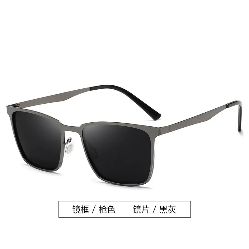 Men Polarized Sunglasses Black Silver Night Vision UV400