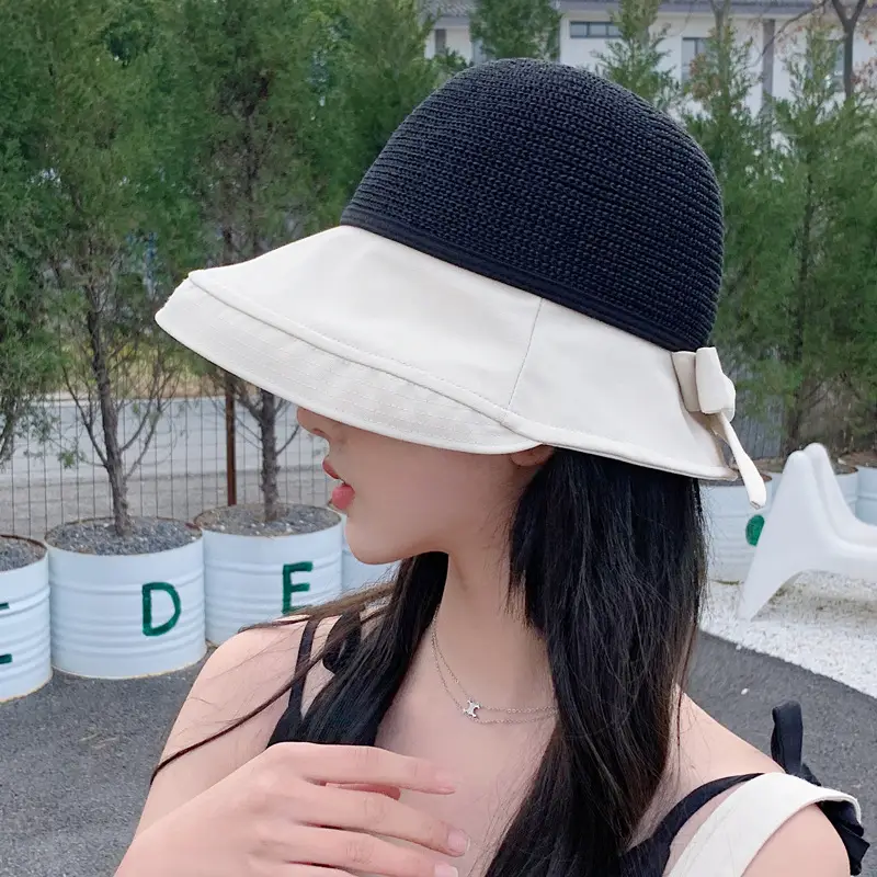 Pink Mesh Sun Hat for Women Beach Travel - Image 4