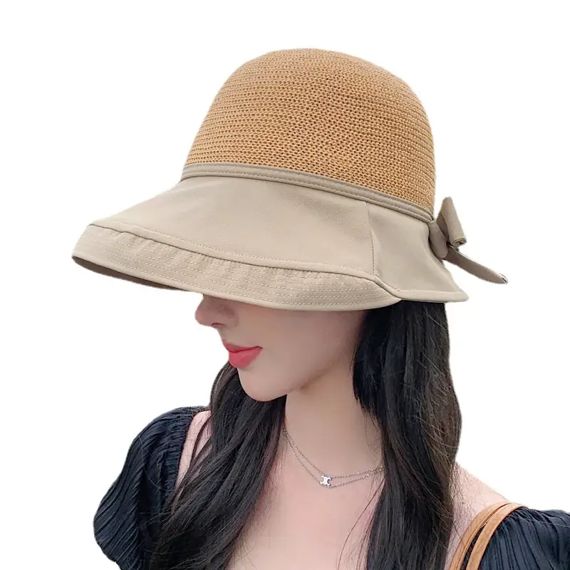 Pink Mesh Sun Hat for Women Beach Travel - Image 5