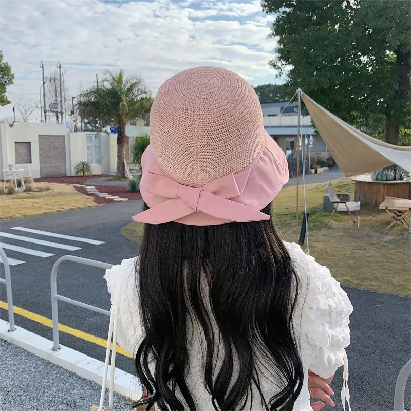 Pink Mesh Sun Hat for Women Beach Travel — feature 19