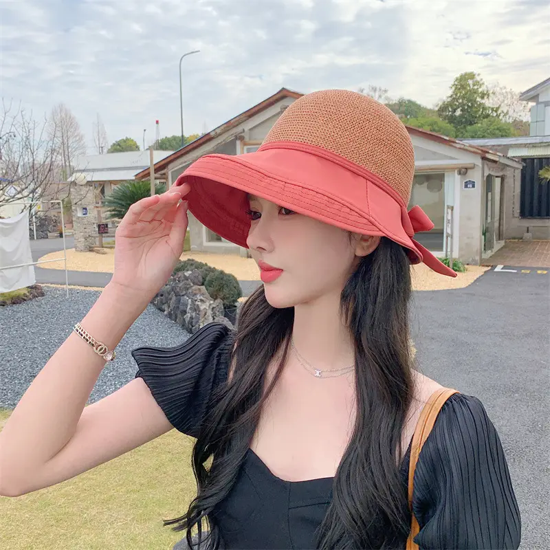 Pink Mesh Sun Hat for Women Beach Travel — feature 2