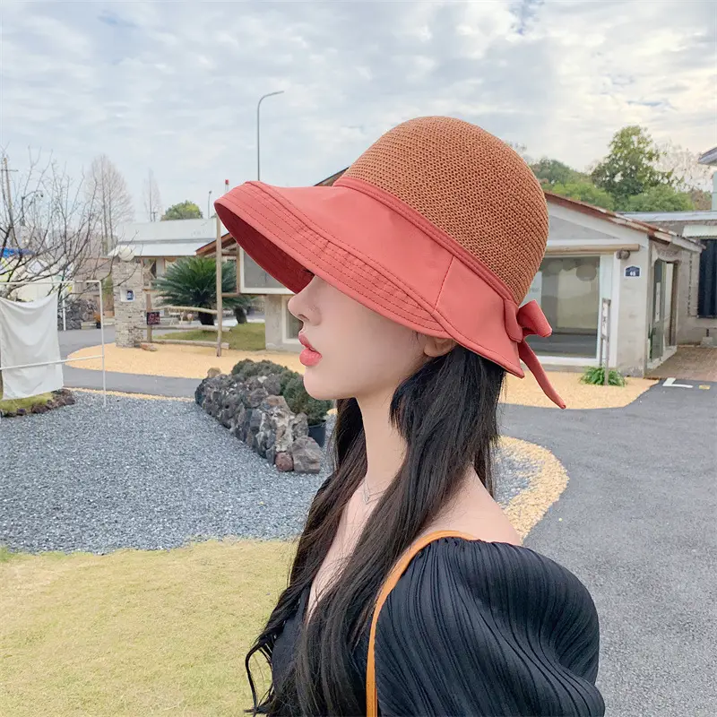Pink Mesh Sun Hat for Women Beach Travel — feature 3