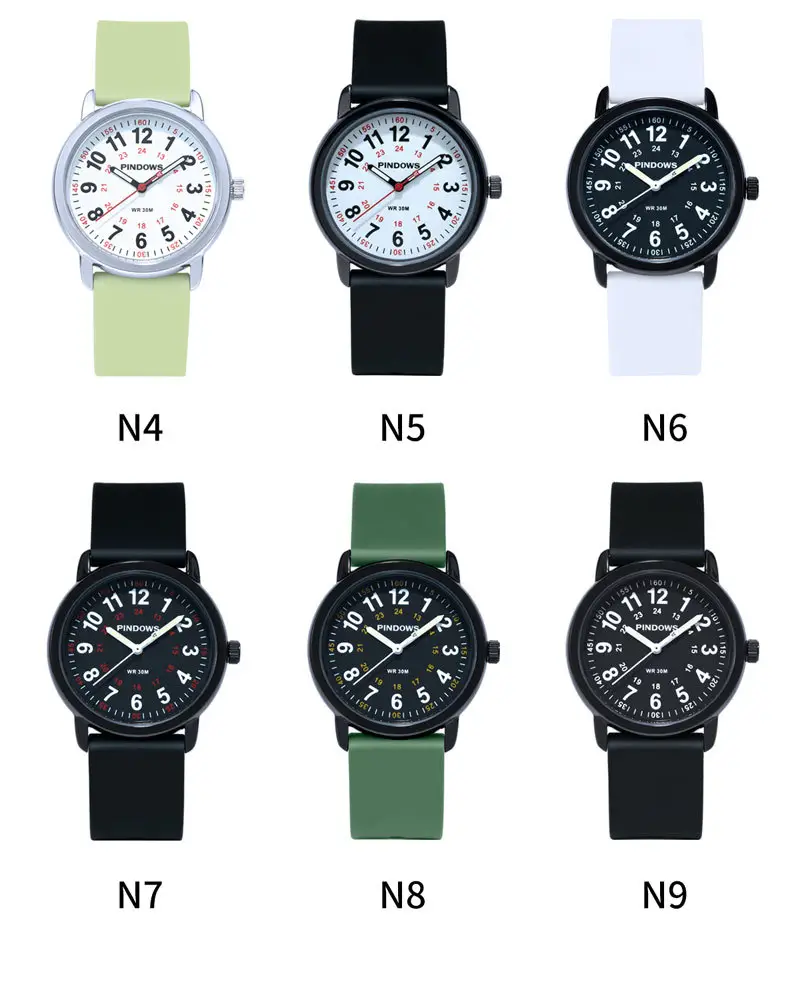 Pinegros Quartz Watch 38MM Black Strap 50mm Display — feature 16