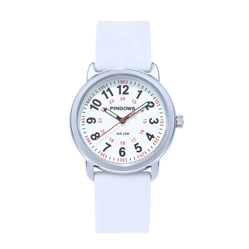 Pinegros Quartz Watch 38MM Black Strap 50mm Display