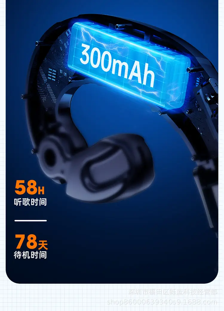 Wireless Bluetooth Headset with LED Display & 300M Audio — feature 17