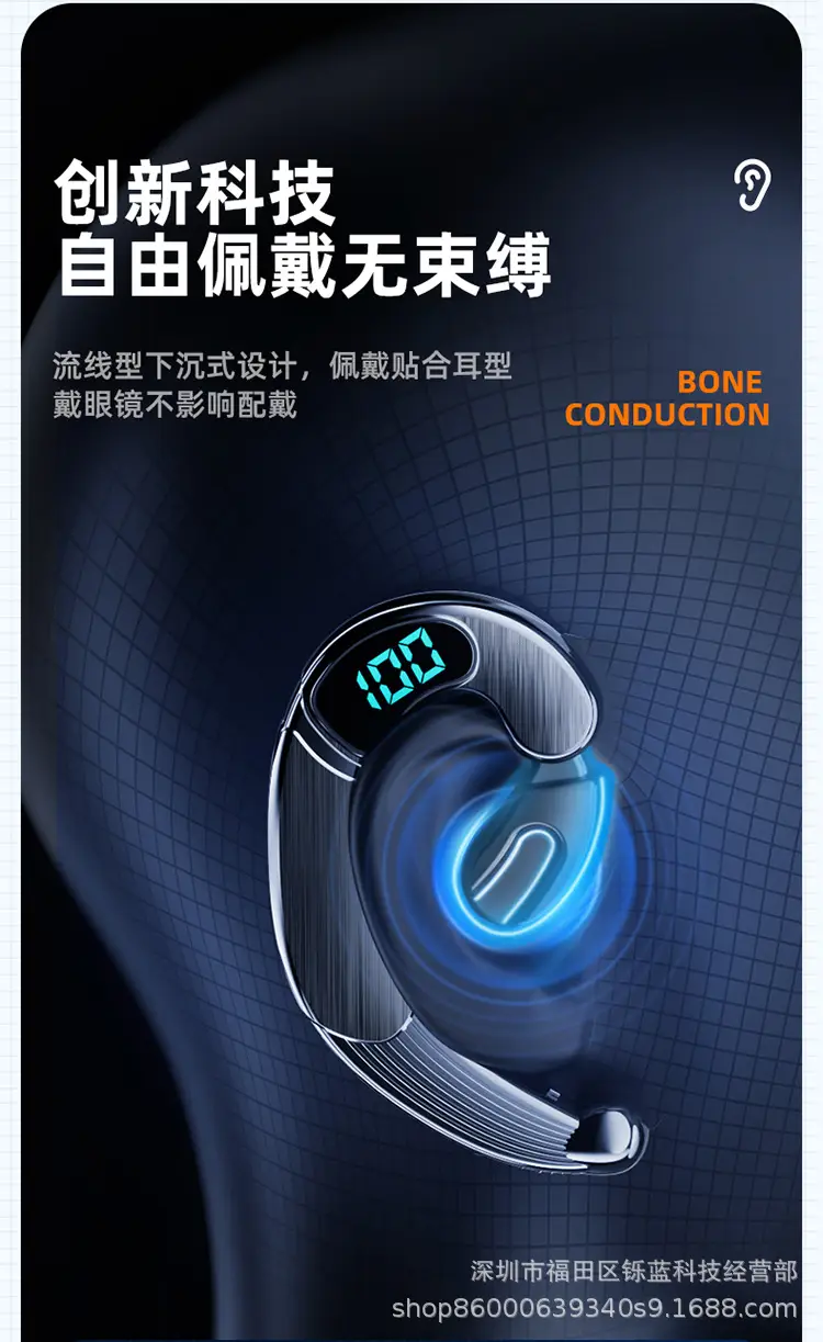 Wireless Bluetooth Headset with LED Display & 300M Audio — feature 18