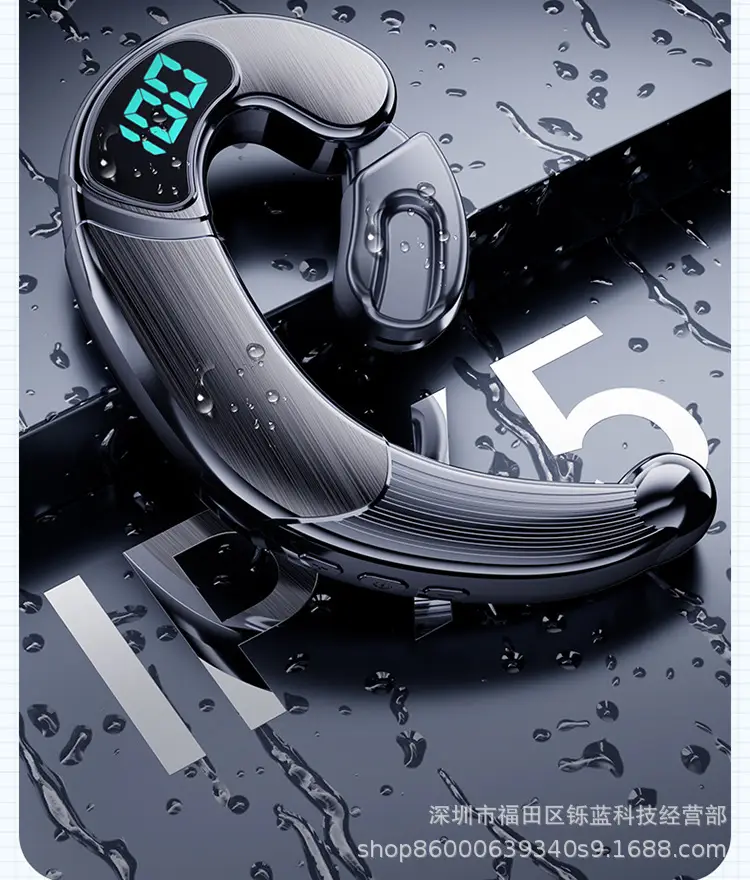 Wireless Bluetooth Headset with LED Display & 300M Audio — feature 26