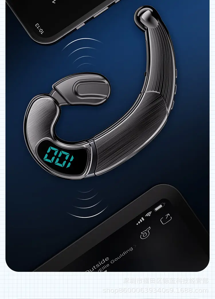 Wireless Bluetooth Headset with LED Display & 300M Audio — feature 28