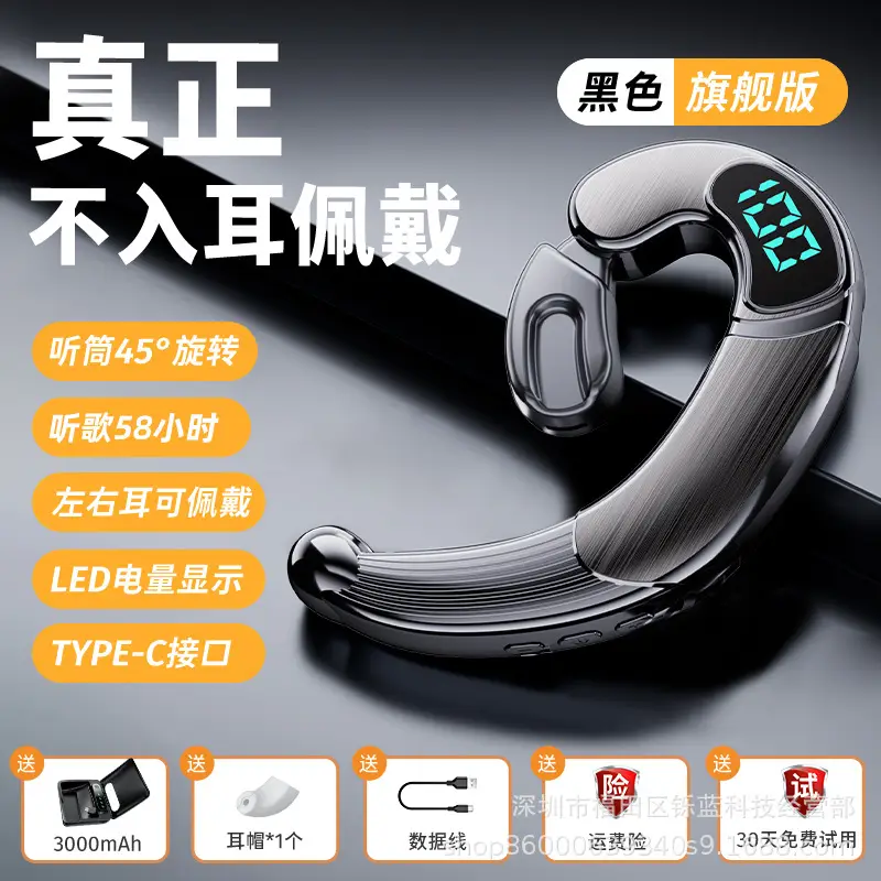 Wireless Bluetooth Headset with LED Display & 300M Audio - Image 6