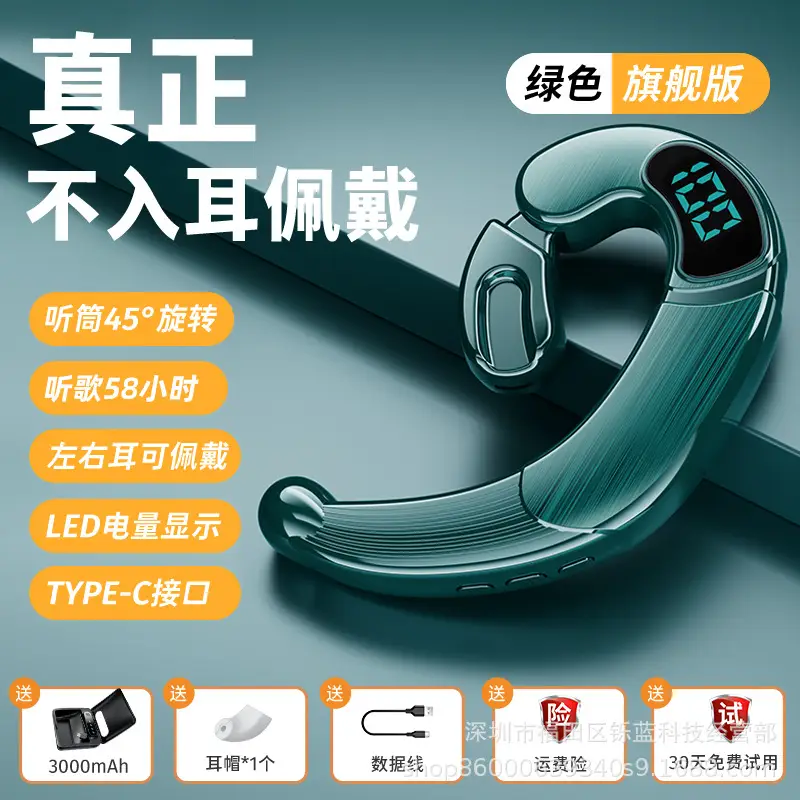 Wireless Bluetooth Headset with LED Display & 300M Audio - Image 8