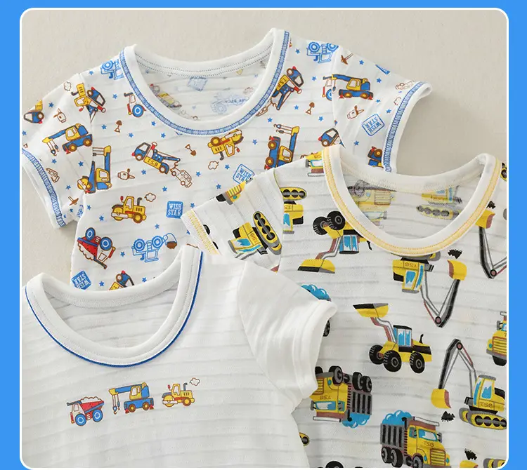 2023 Kids Cotton Baby T-Shirt Set White Japanese Style — feature 12