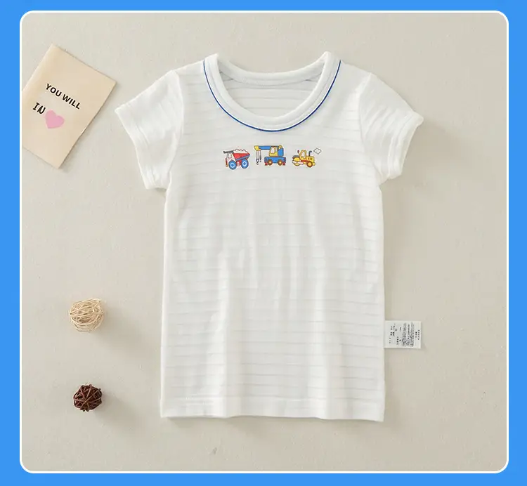 2023 Kids Cotton Baby T-Shirt Set White Japanese Style — feature 15