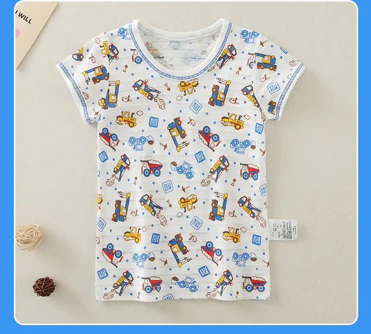 2023 Kids Cotton Baby T-Shirt Set White Japanese Style — feature 21