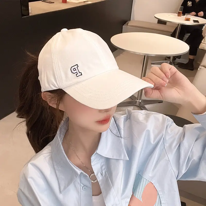 Women's Teal Baseball Cap with Pony Tail Spring Summer Anti-UV Hat - Image 7