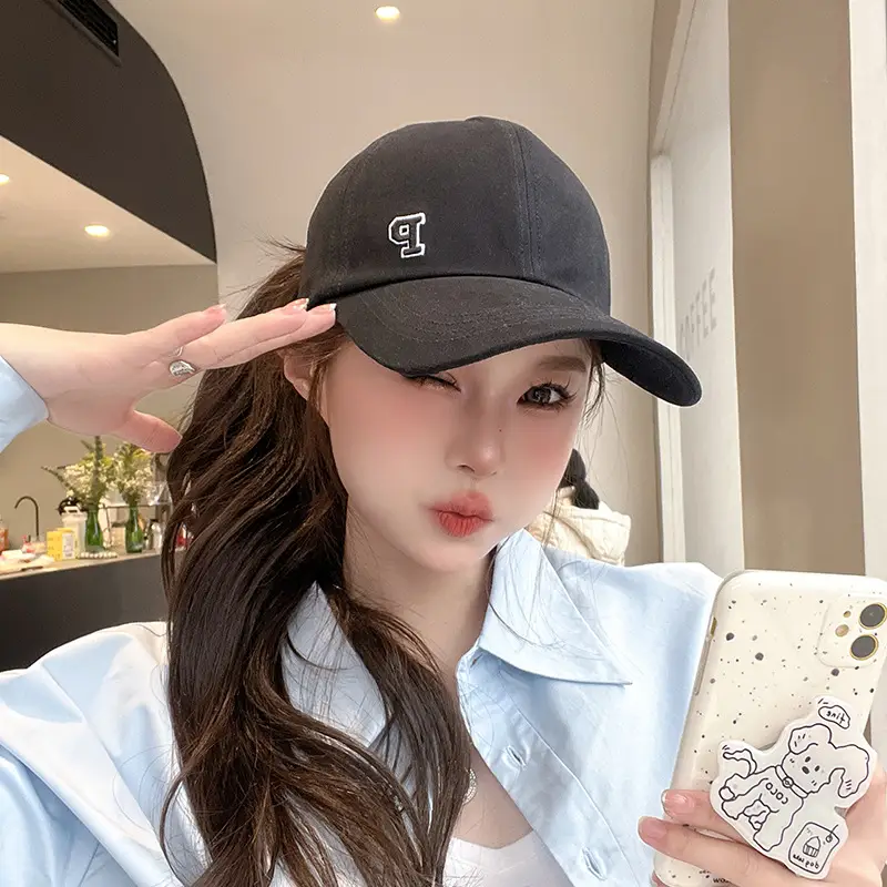 Women's Teal Baseball Cap with Pony Tail Spring Summer Anti-UV Hat - Image 8