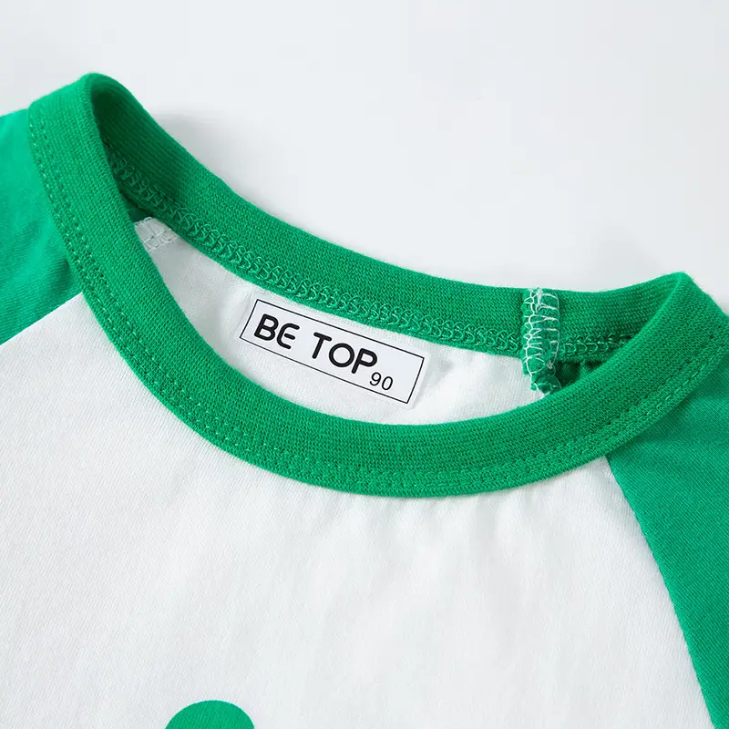 Boys Cotton Green Short Sleeve T-Shirt Summer Wear