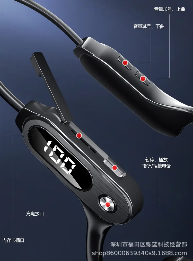 Bluetooth Ear-Mounted Headset with Waterproof Design — feature 32