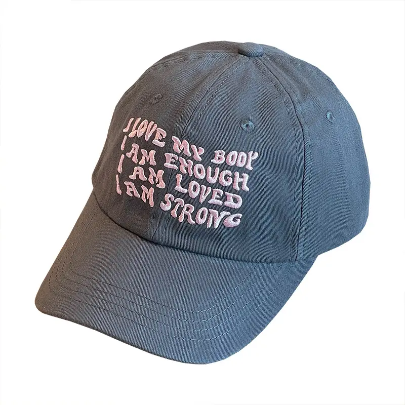 American Hat Street Soft Top Letter Embroidered Baseball Cap