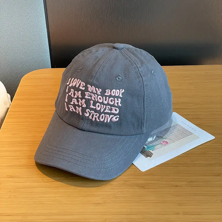 American Hat Street Soft Top Letter Embroidered Baseball Cap — feature 22