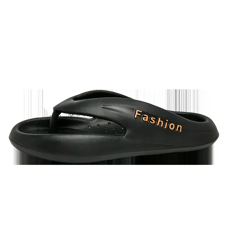 Men's Black Fashion Flip-Flops Summer Sandals
