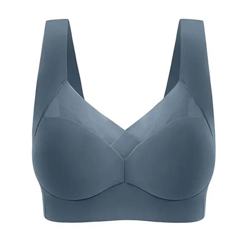 Women's Seamless Push-Up Sports Bra Blue - Image 10