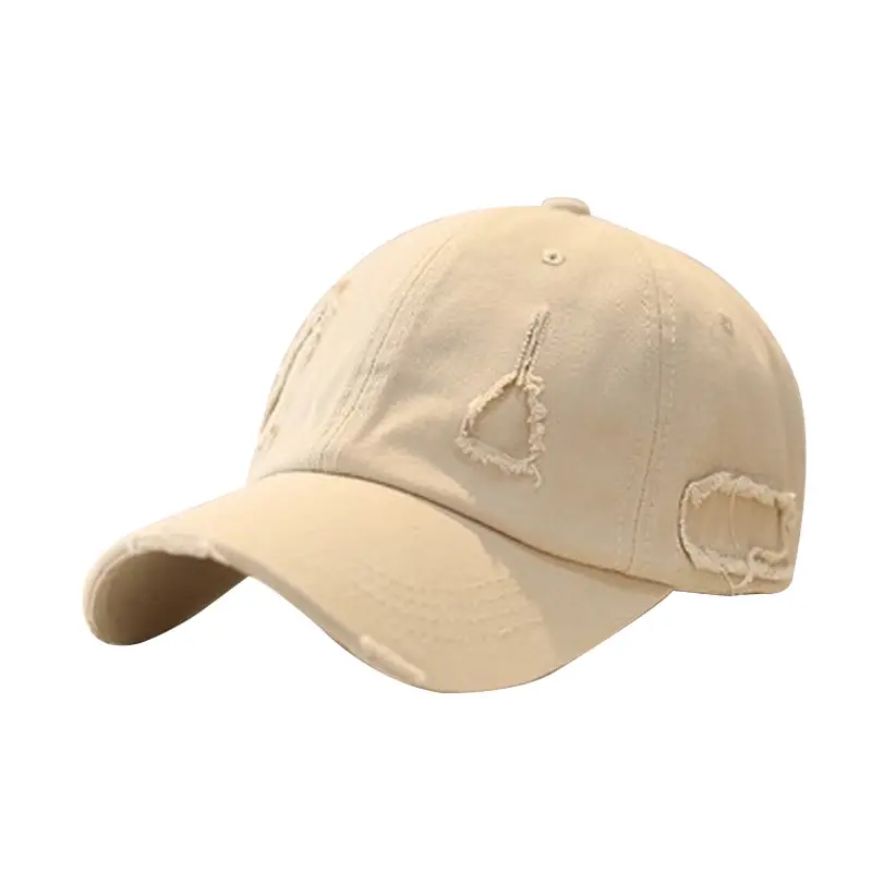 White Unisex Baseball Cap with Duckbill Design