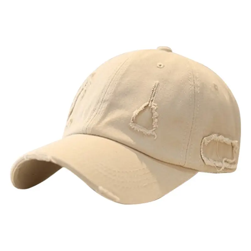 White Unisex Baseball Cap with Duckbill Design