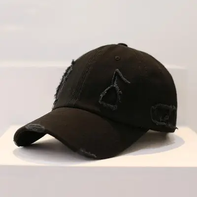 White Unisex Baseball Cap with Duckbill Design