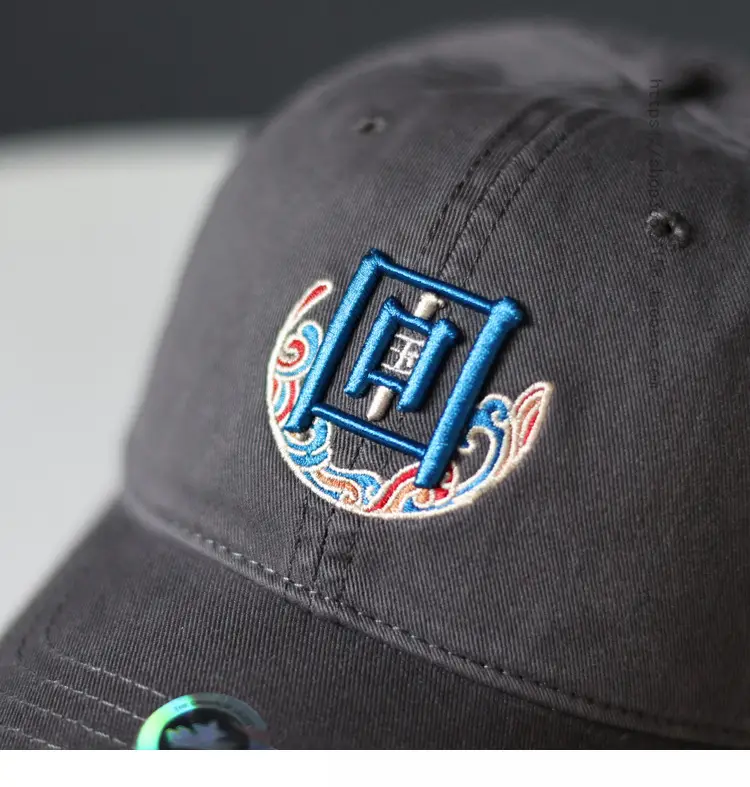 New National Three-Demanded Baseball Cap Women Black Embroidered — feature 12