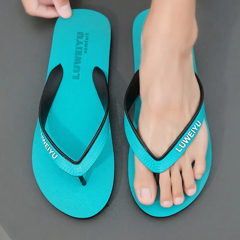 Men's Grey Slip-On Flip Flops with Non-Slip Soles - Image 6