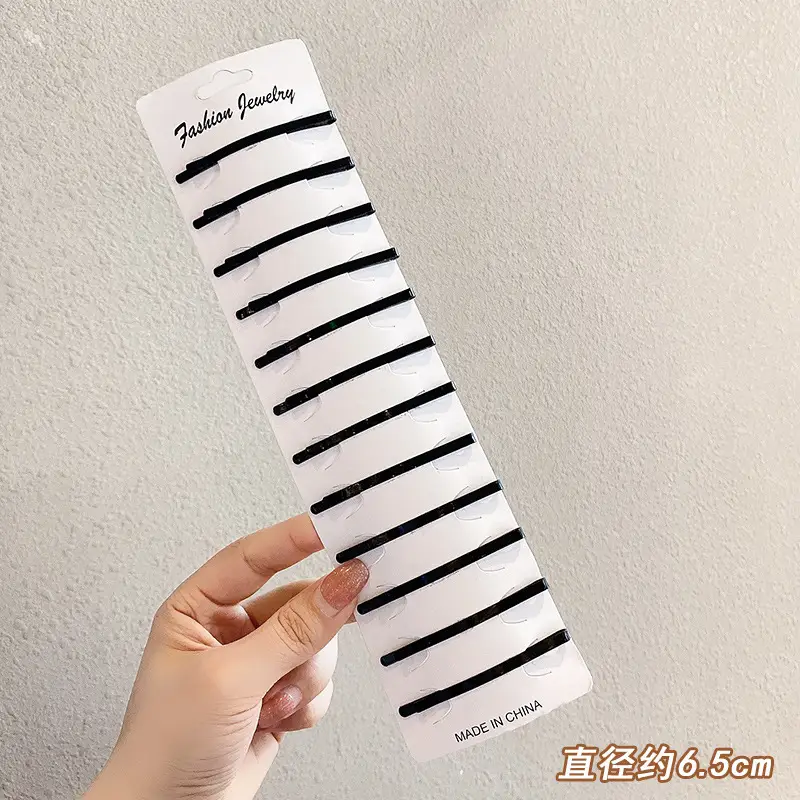Black Hairpins for Women Side Bangs Clip Top Large - Image 4