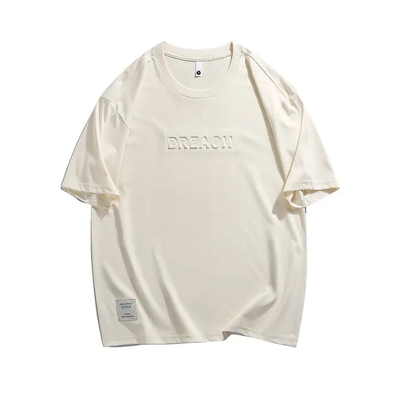 Xuan Haipeng Men's Grey Heavyweight T-Shirt Short Sleeve