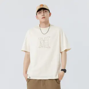 Xuan Haipeng Men's Grey Heavyweight T-Shirt Short Sleeve — feature 2