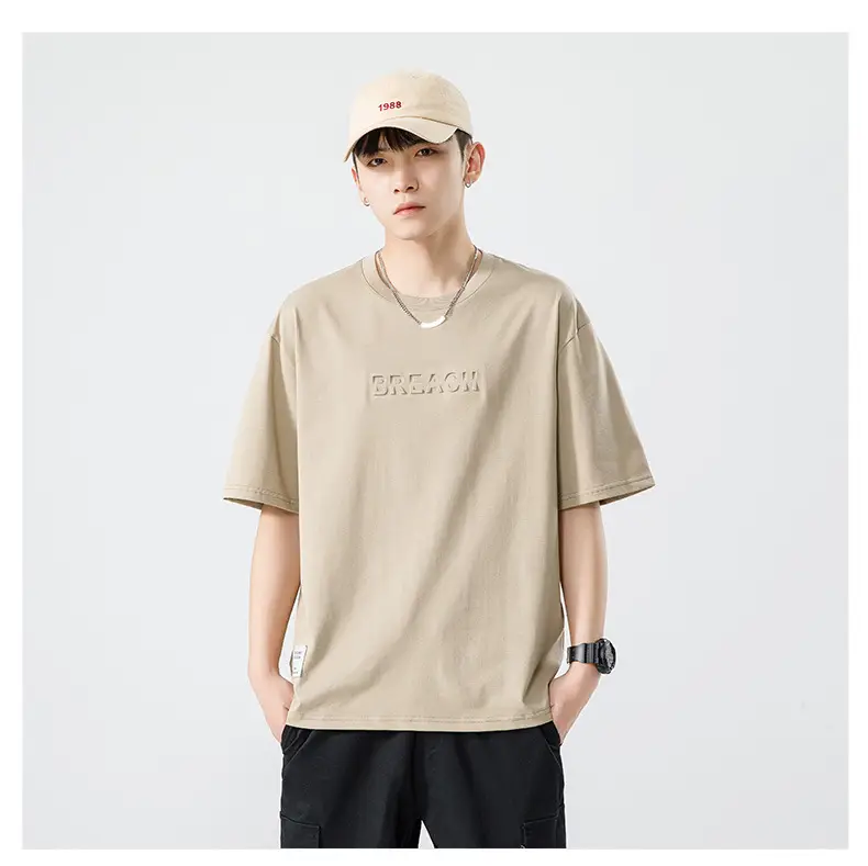 Xuan Haipeng Men's Grey Heavyweight T-Shirt Short Sleeve — feature 26