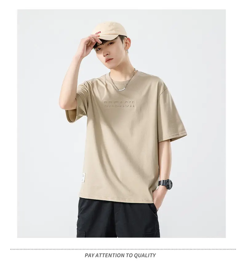 Xuan Haipeng Men's Grey Heavyweight T-Shirt Short Sleeve — feature 27