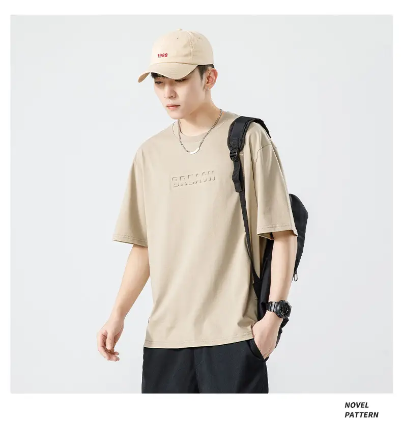 Xuan Haipeng Men's Grey Heavyweight T-Shirt Short Sleeve — feature 28