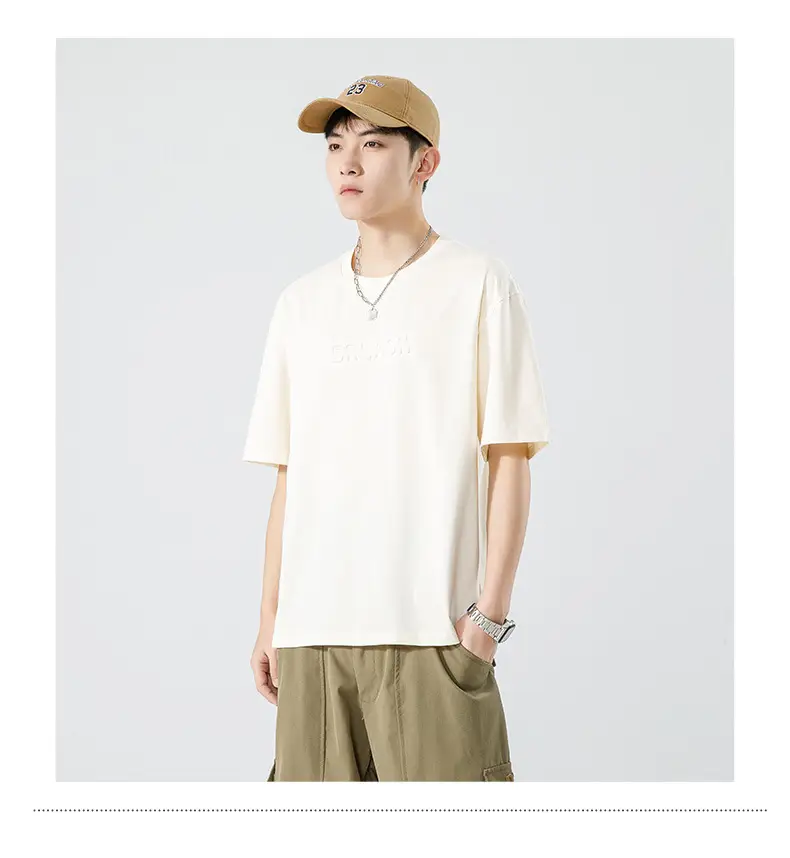 Xuan Haipeng Men's Grey Heavyweight T-Shirt Short Sleeve — feature 33