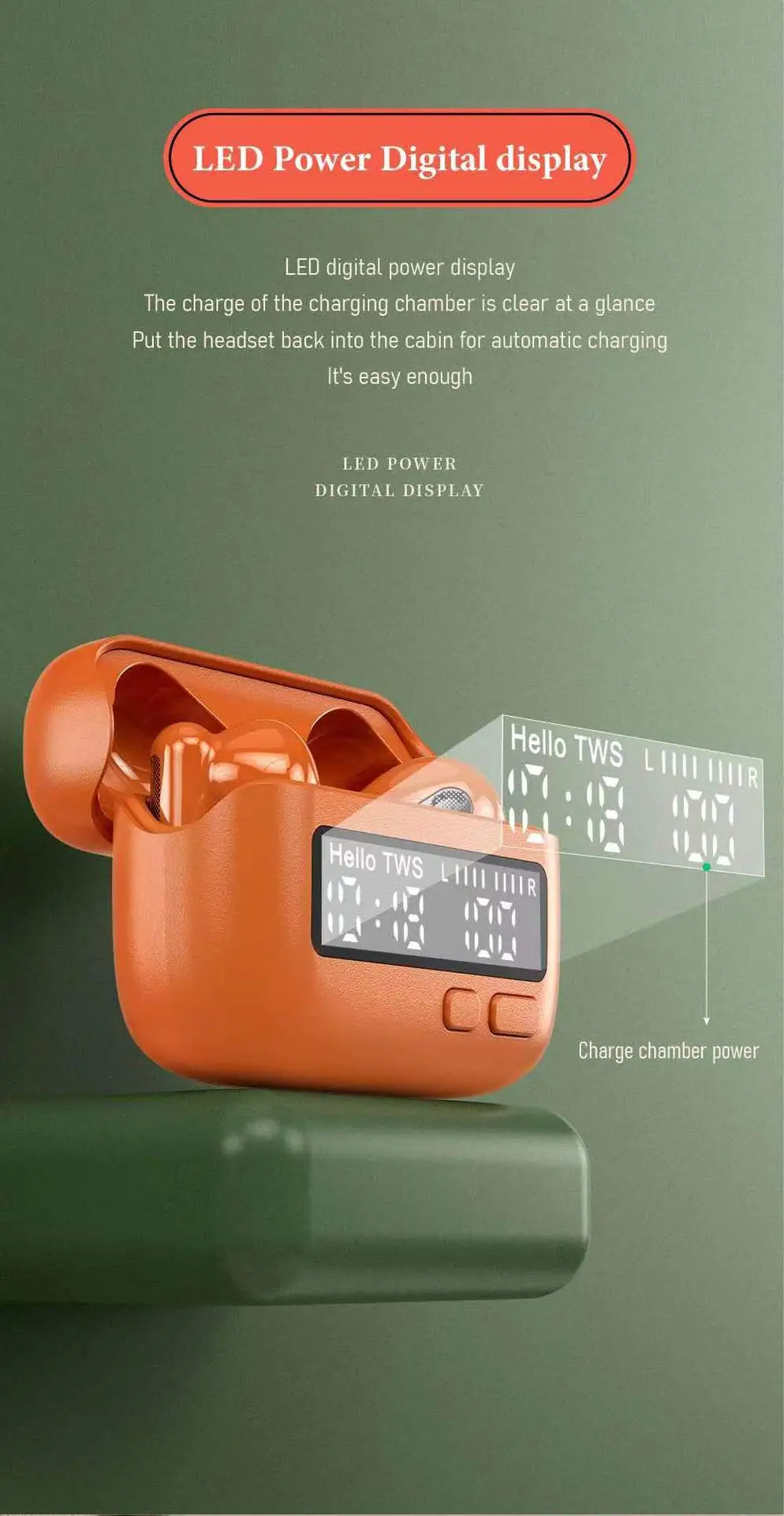 2026 Wireless Bluetooth Headset with Digital Display — feature 9