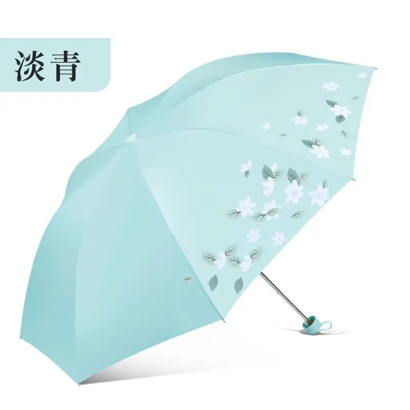 Paradise Pink Floral 3-Fold Sun Umbrella