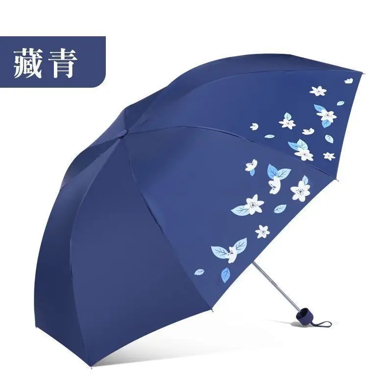Paradise Pink Floral 3-Fold Sun Umbrella