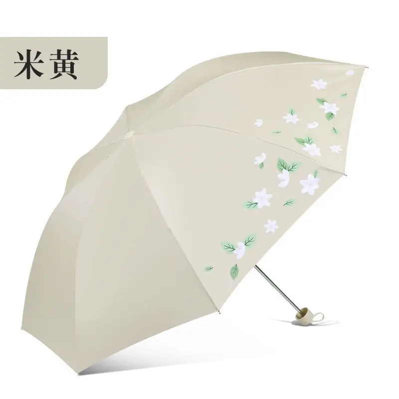 Paradise Pink Floral 3-Fold Sun Umbrella